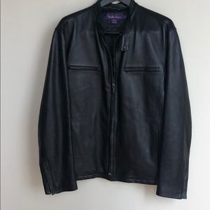 Men’s Ralph Lauren Blk Leather Jacket